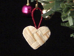 Swedish Straw Heart Ornaments