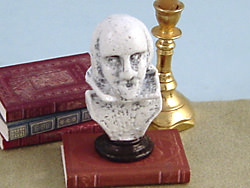 dollhouse Shakespeare bust