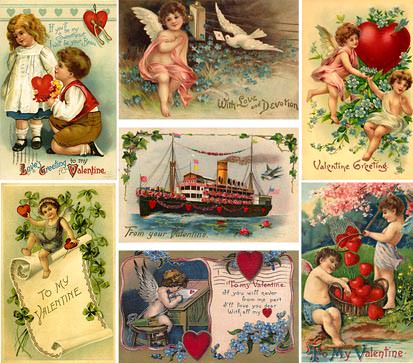 Valentine postcards